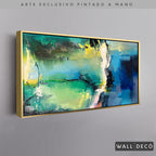 Arte Pintado a Mano Gema Horizontal