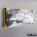 Arte Pintado a Mano Átomos de Mar Horizontal