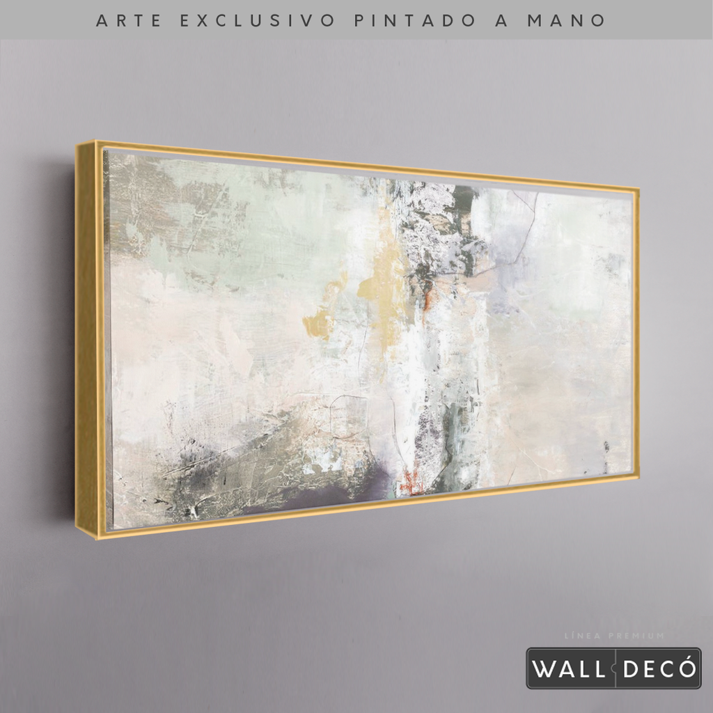 Arte Pintado a Mano Bruma Del Amanecer Horizontal