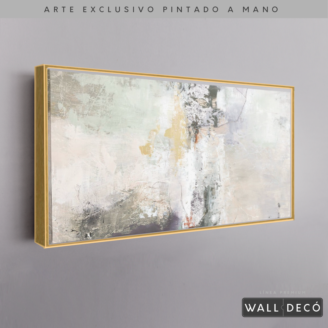 Arte Pintado a Mano Bruma Del Amanecer Horizontal