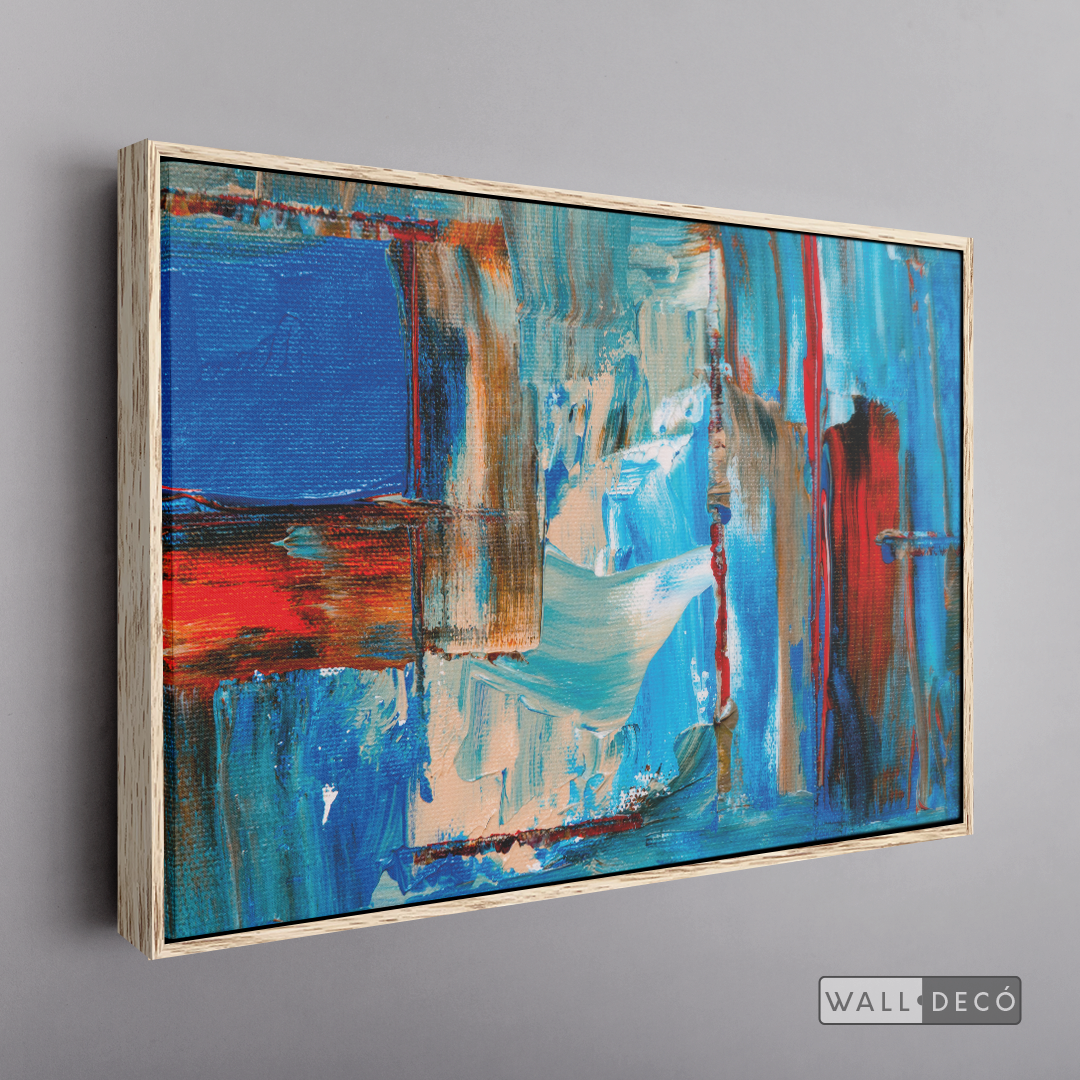 Arte Abstracto Profundidad Azul