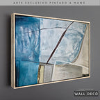 Arte Pintado a Mano Agua En El Pozo Horizontal