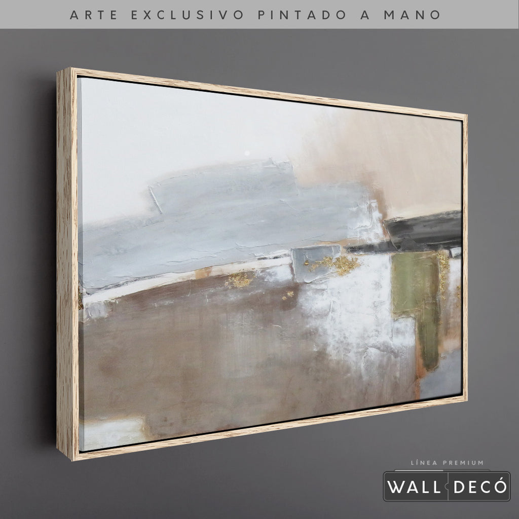 Arte Pintado a Mano Naturaleza Estructural Horizontal