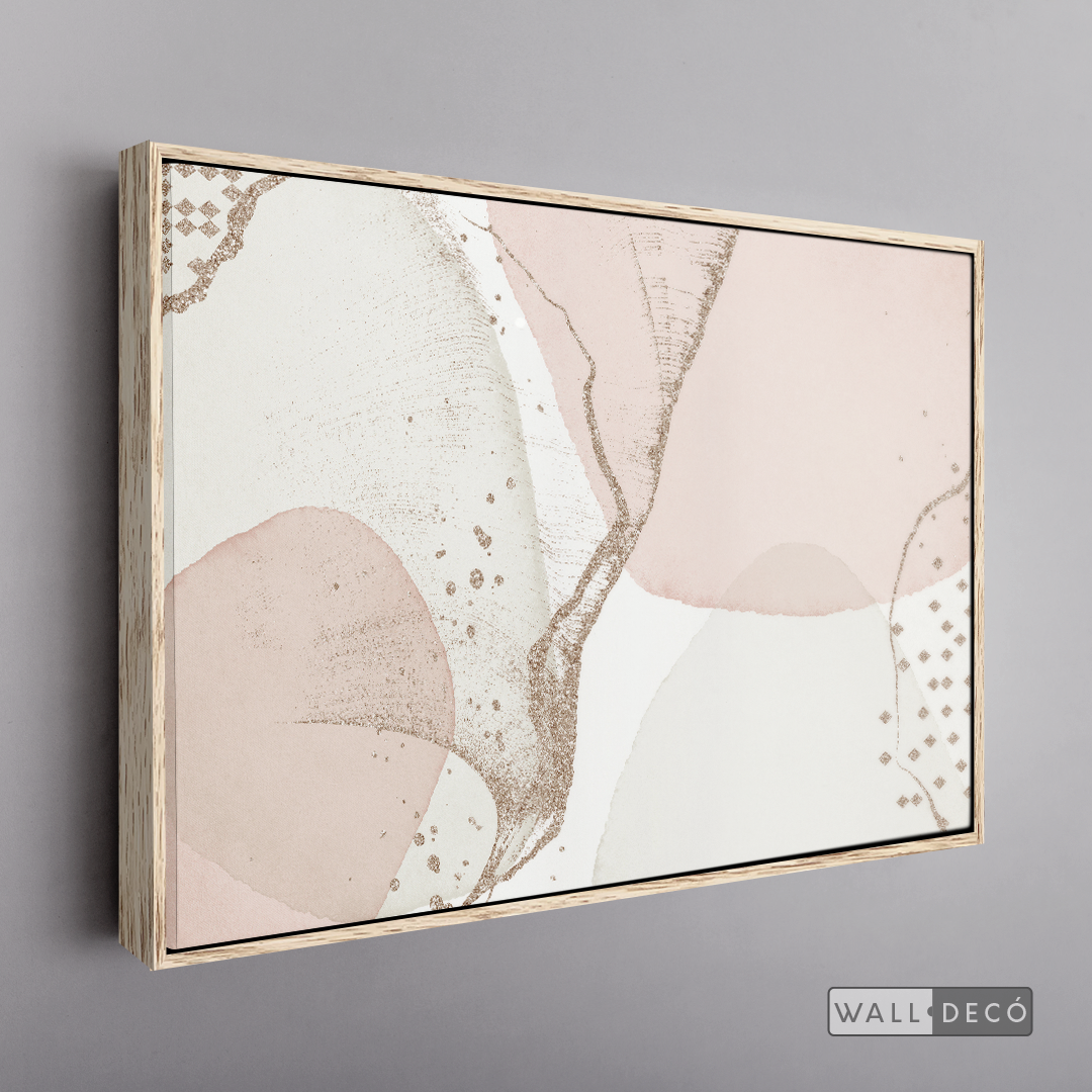 Cuadro Fragmentos Abstractos Rosa