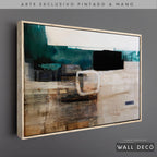 Arte Pintado a Mano Utopia Horizontal