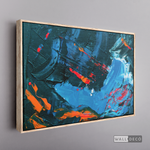 Cargar imagen en el visor de la galería, Cuadro Abstracto Rojo Azul
