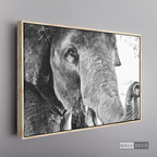 Cuadro Animales Elefante Boho Horizontal