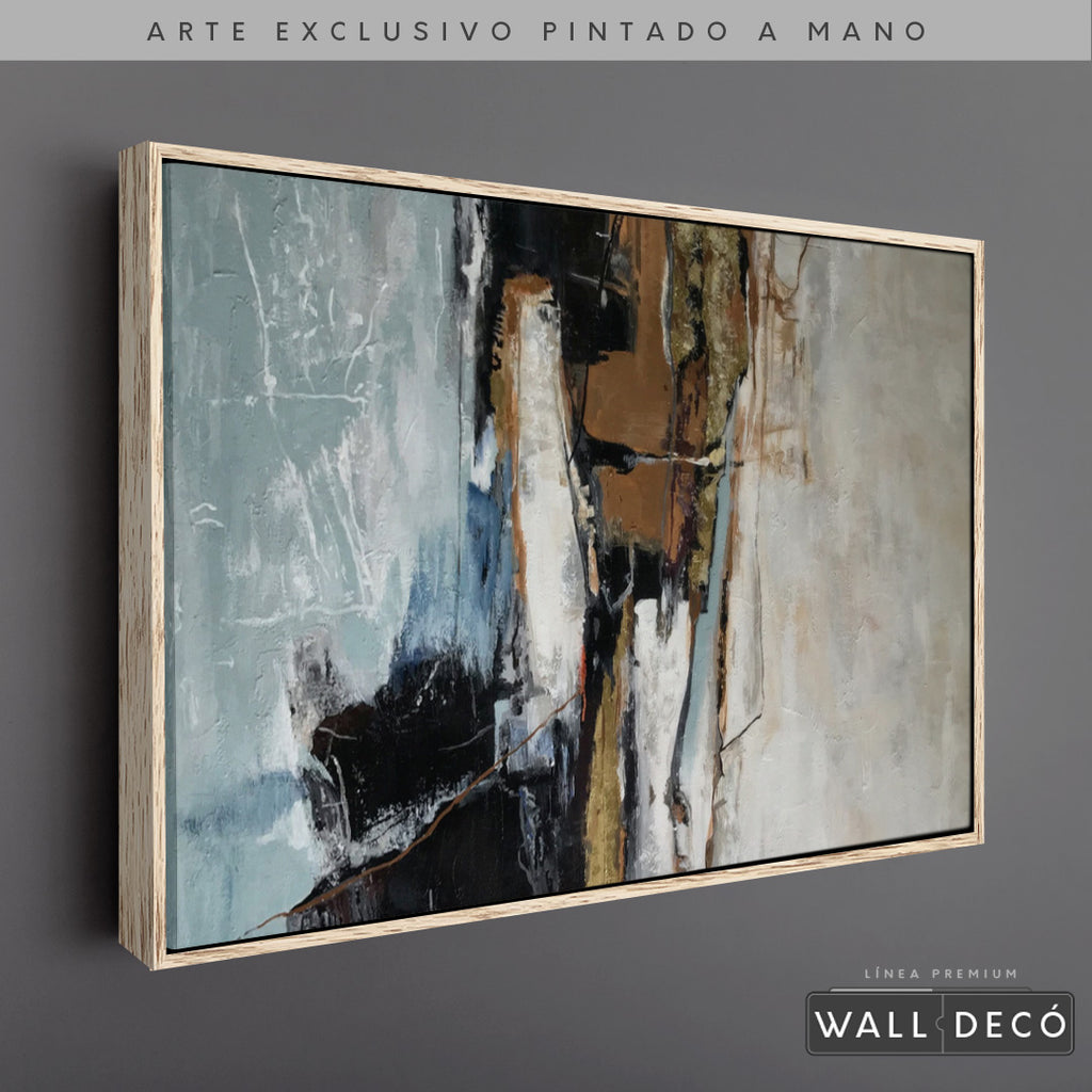 Arte Pintado a Mano Contrastes De Pensamiento Horizontal