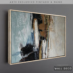 Arte Pintado a Mano Contrastes De Pensamiento Horizontal