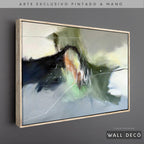 Arte Pintado a Mano Pensamiento Musical Horizontal