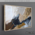 Arte Pintado a Mano Montañas de Color Horizontal