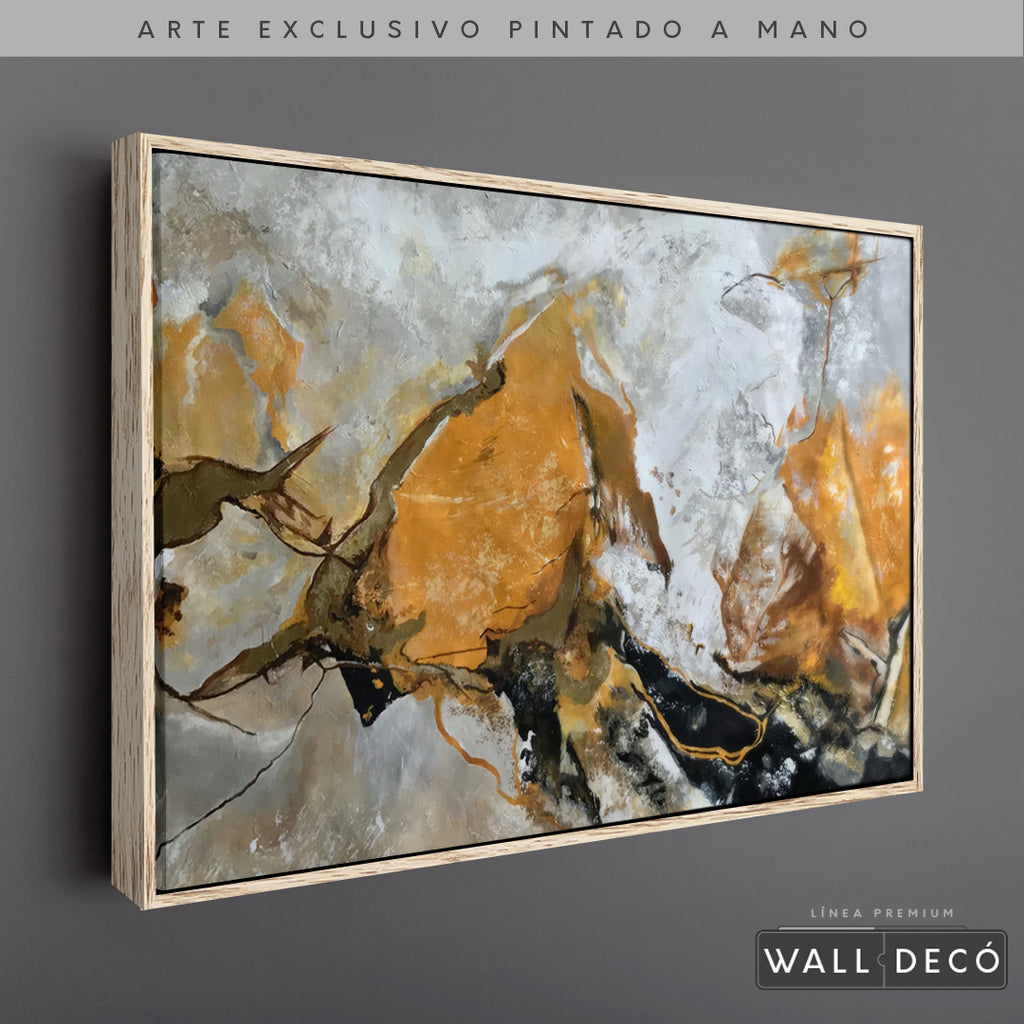 Arte Pintado a Mano Terracota Horizontal