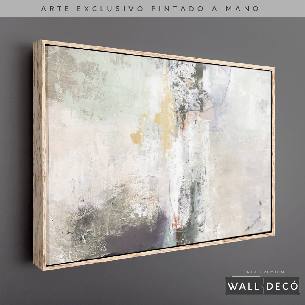 Arte Pintado a Mano Bruma Del Amanecer Horizontal