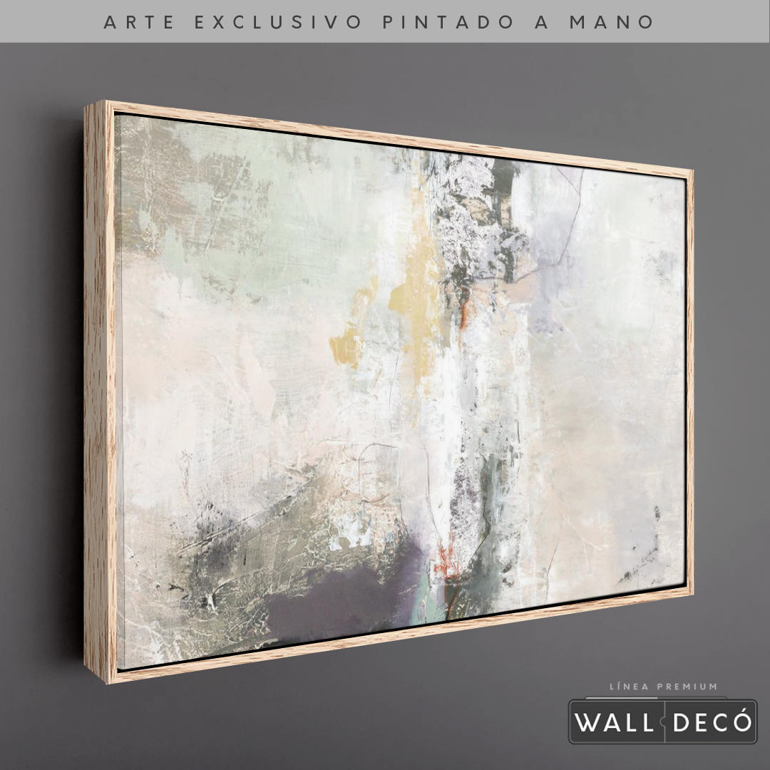 Arte Pintado a Mano Bruma Del Amanecer Horizontal