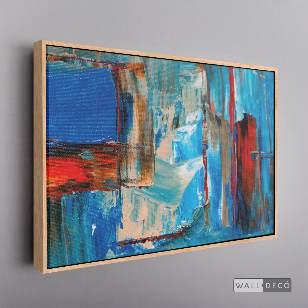 Arte Abstracto Profundidad Azul