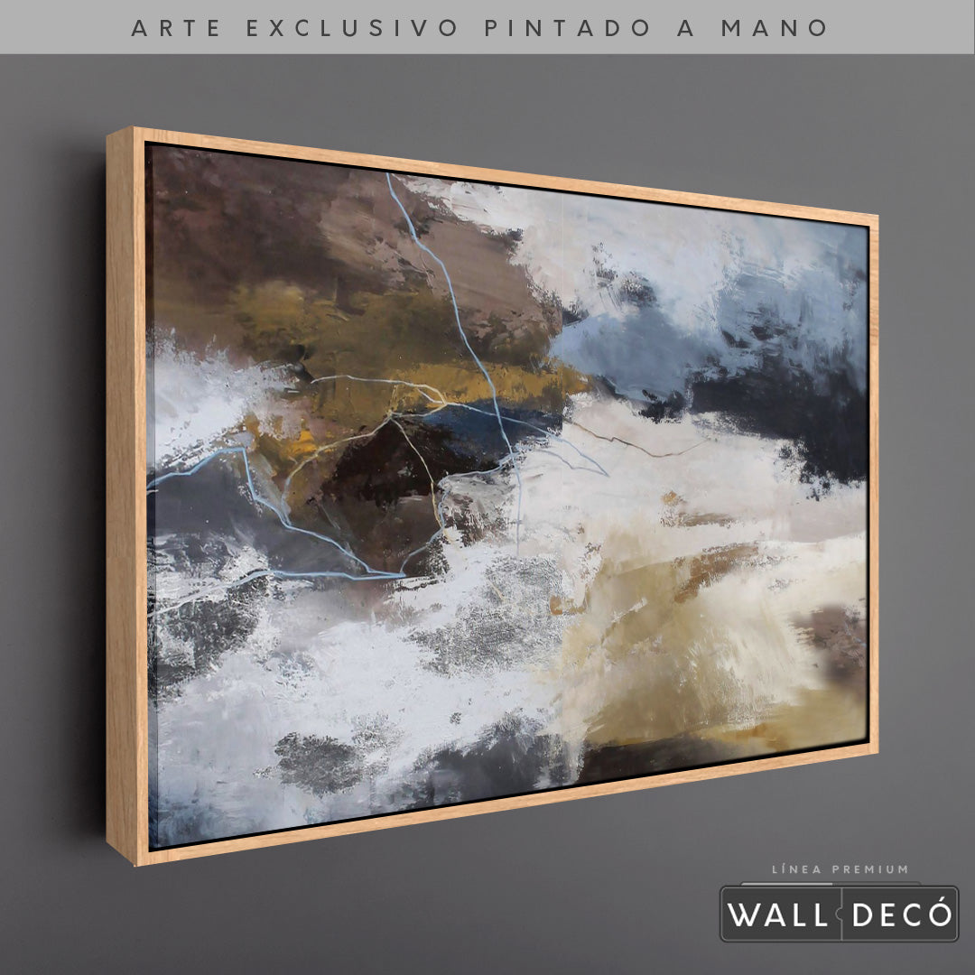 Arte Pintado a Mano Recuerdo Ancestral Horizontal