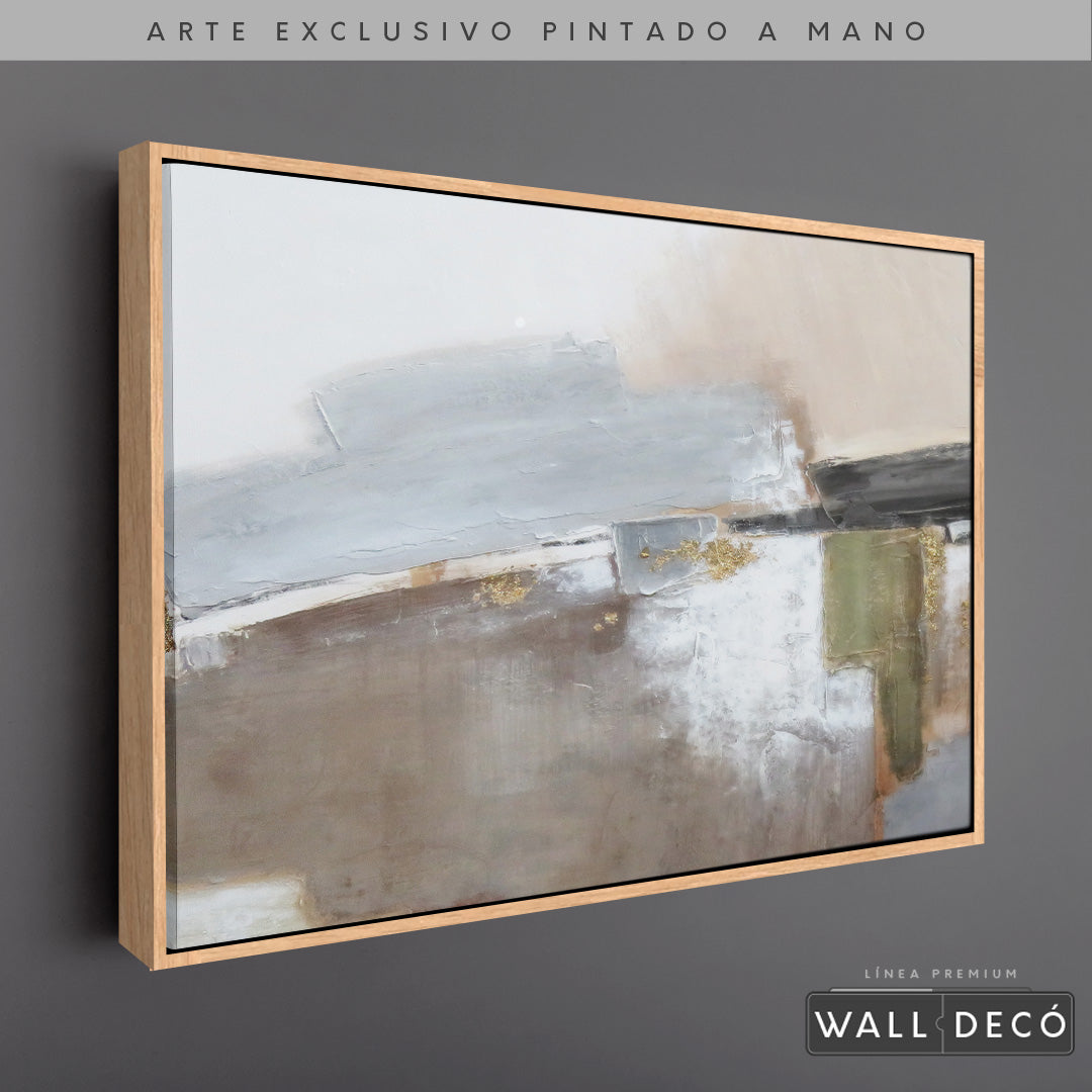 Arte Pintado a Mano Naturaleza Estructural Horizontal