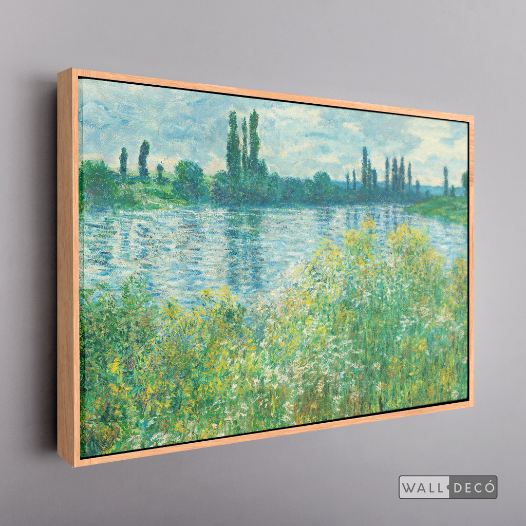 Cuadro Arte Los Bancos del Sena, Claude Monet