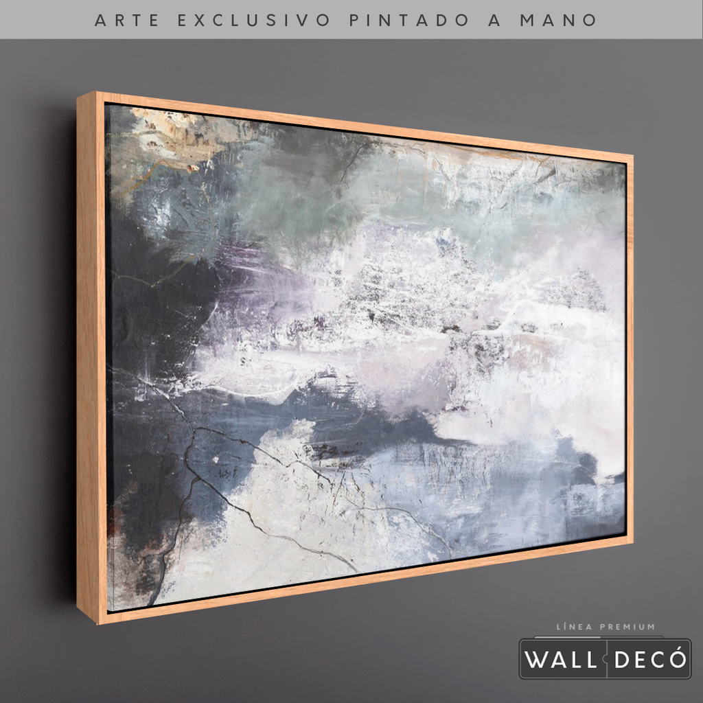 Arte Pintado a Mano Átomos de Mar Horizontal