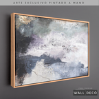 Arte Pintado a Mano Átomos de Mar Horizontal