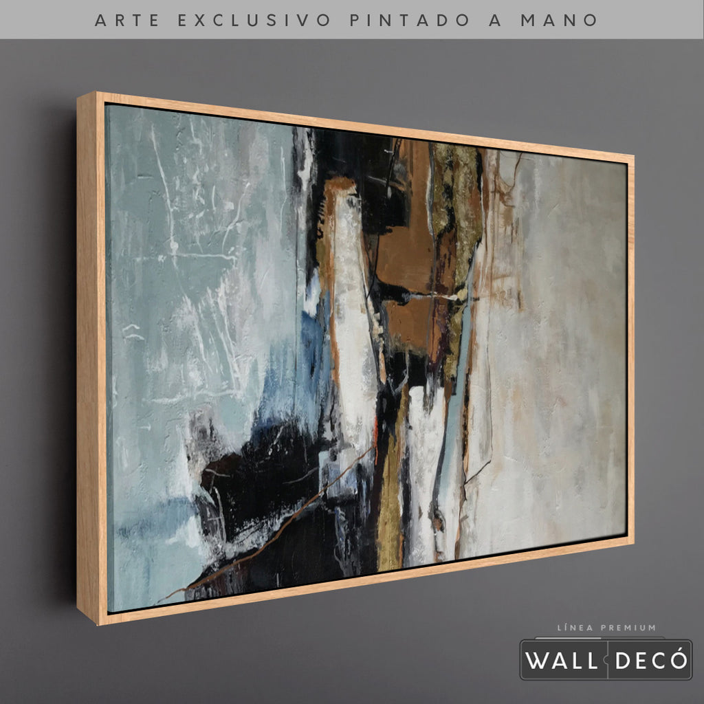 Arte Pintado a Mano Contrastes De Pensamiento Horizontal