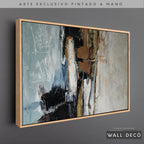Arte Pintado a Mano Contrastes De Pensamiento Horizontal