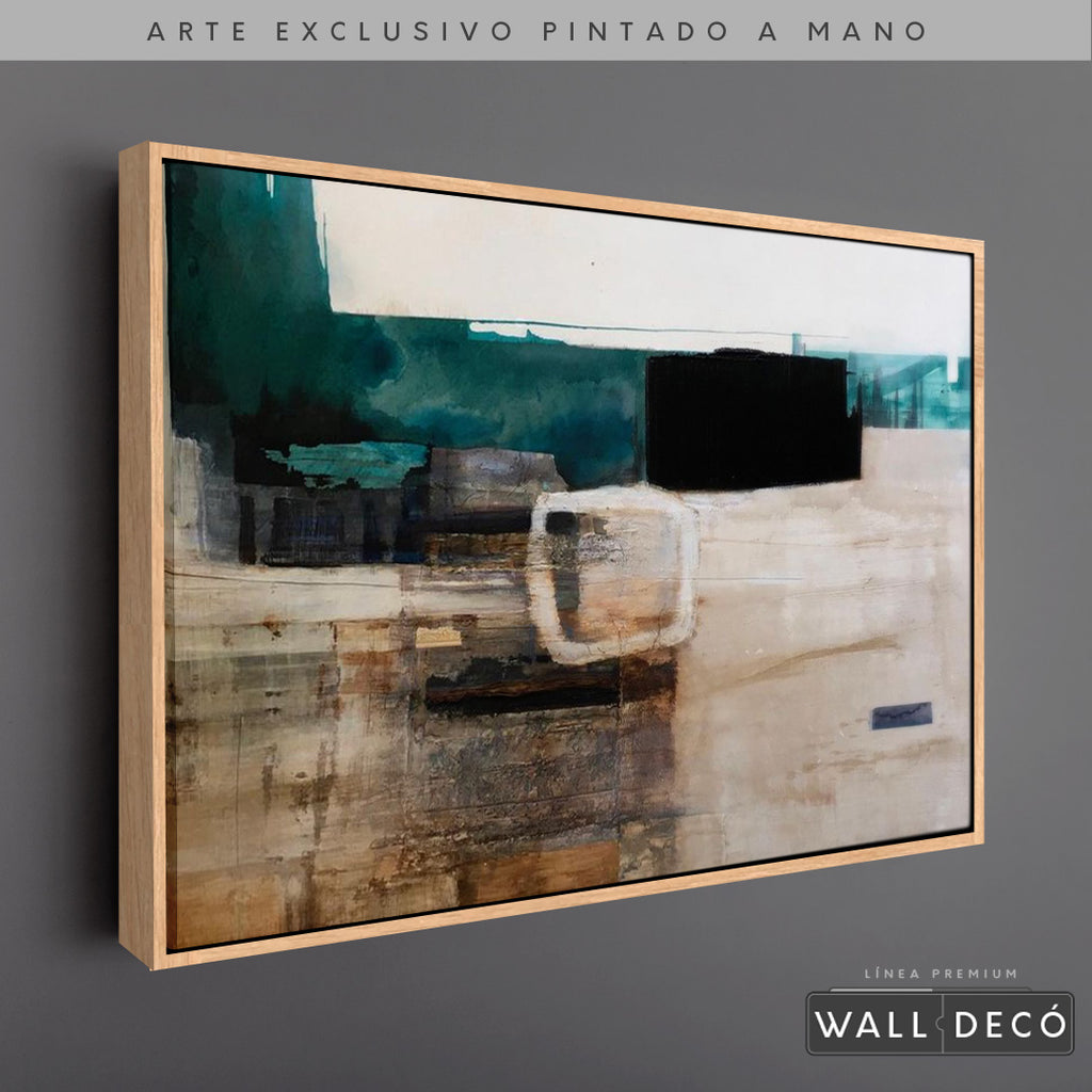 Arte Pintado a Mano Utopia Horizontal