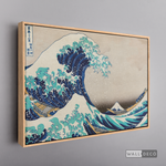 Cargar imagen en el visor de la galería, Cuadro Arte La Gran Ola de Kanagawa Horizontal
