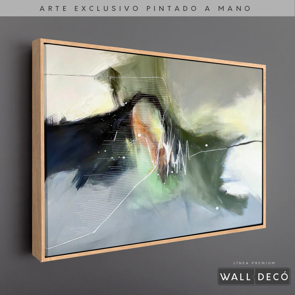 Arte Pintado a Mano Pensamiento Musical Horizontal