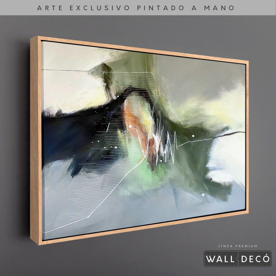 Arte Pintado a Mano Pensamiento Musical Horizontal