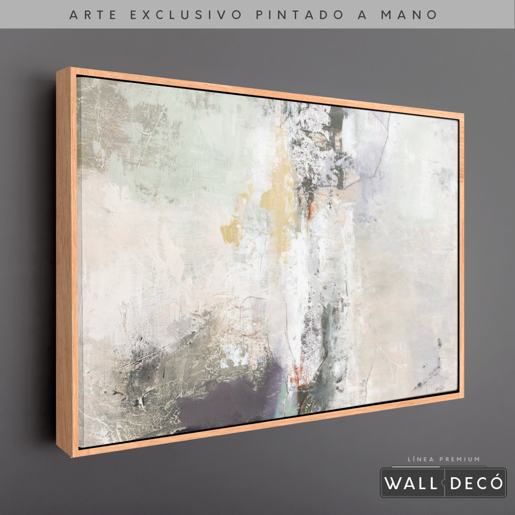 Arte Pintado a Mano Bruma Del Amanecer Horizontal