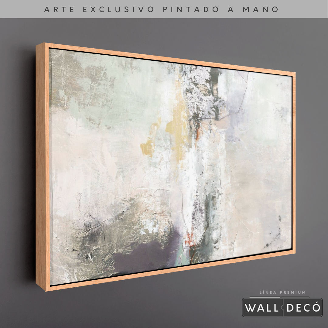 Arte Pintado a Mano Bruma Del Amanecer Horizontal