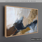 Arte Pintado a Mano Montañas de Color Horizontal