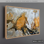 Arte Pintado a Mano Terracota Horizontal