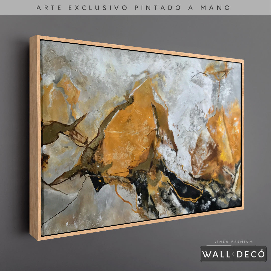 Arte Pintado a Mano Terracota Horizontal