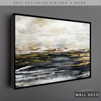 Arte Pintado a Mano Espejos en el Mar Horizontal