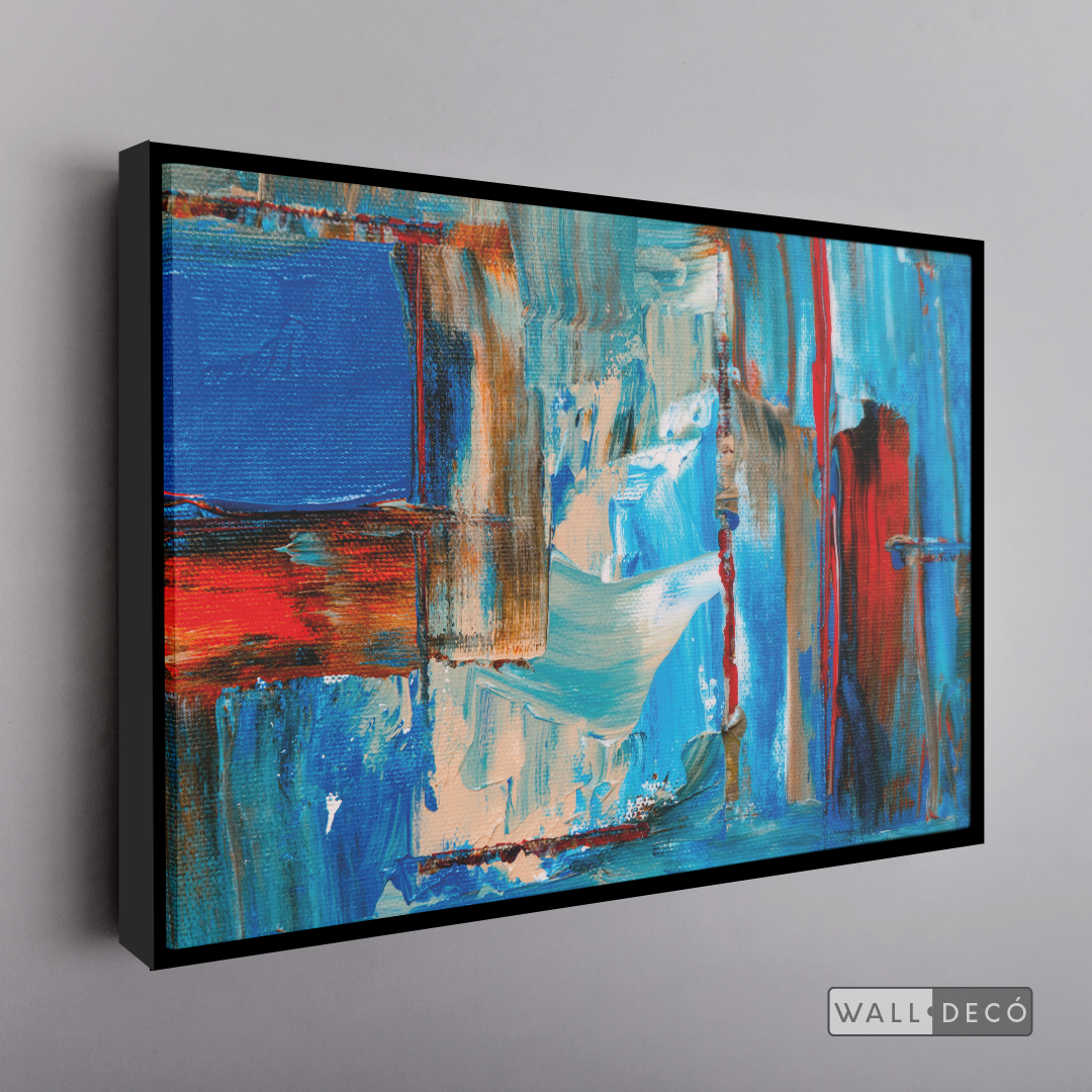 Arte Abstracto Profundidad Azul