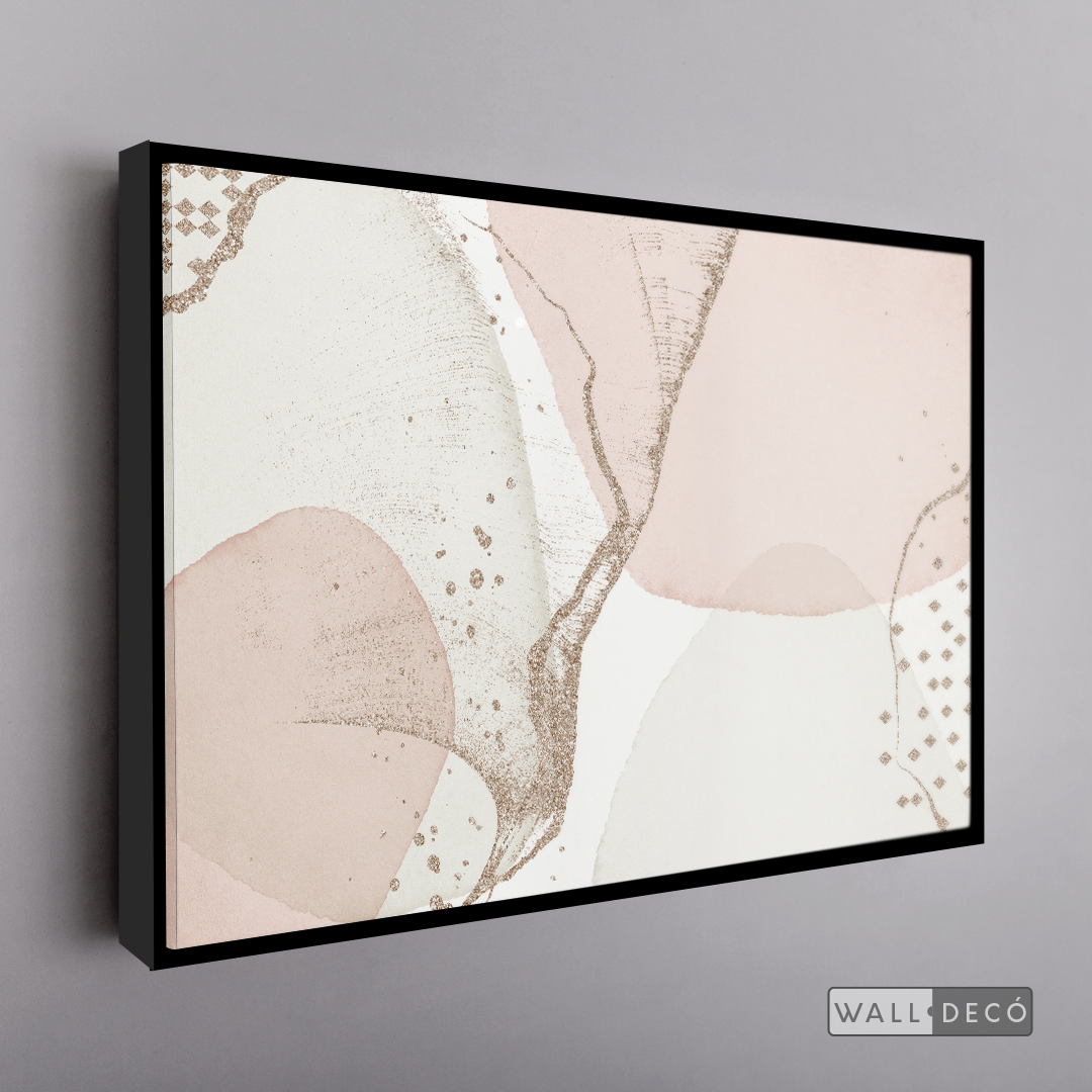 Cuadro Fragmentos Abstractos Rosa