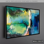 Arte Pintado a Mano Gema Horizontal
