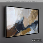 Arte Pintado a Mano Montañas de Color Horizontal