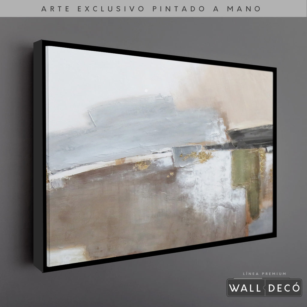 Arte Pintado a Mano Naturaleza Estructural Horizontal