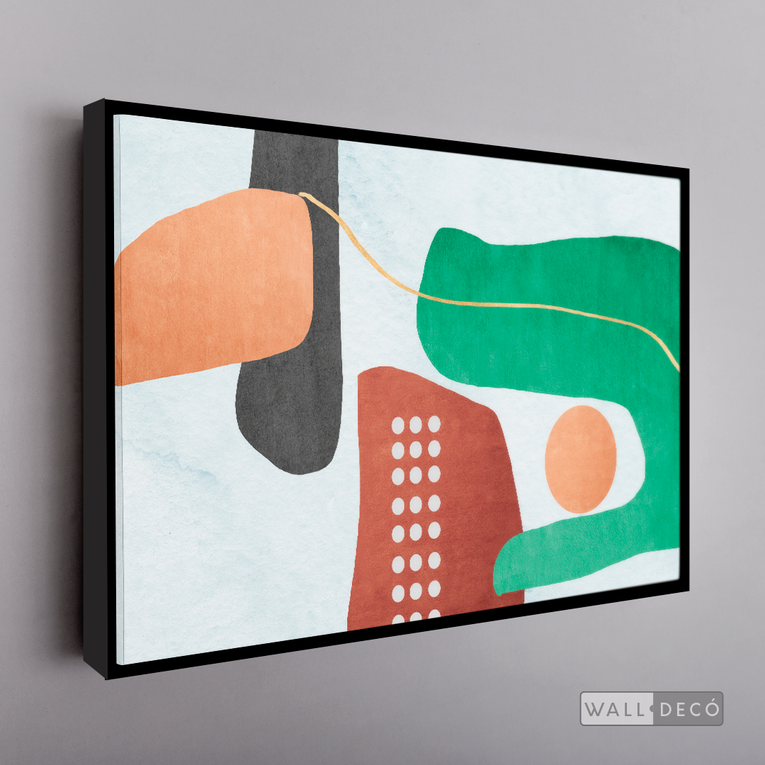 Arte Abstracto Ritmo Cuadro Abstracto Minimalista Ritmo Fluido – Wall Decó Store - Cuadros ...