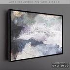 Arte Pintado a Mano Átomos de Mar Horizontal