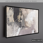 Arte Pintado a Mano Desierto Místico Horizontal