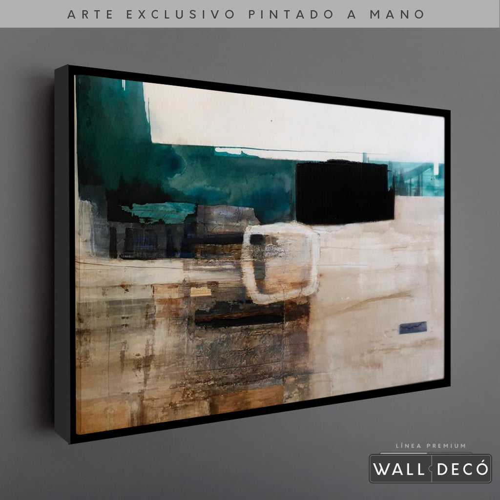 Arte Pintado a Mano Utopia Horizontal