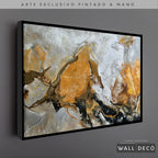Arte Pintado a Mano Terracota Horizontal