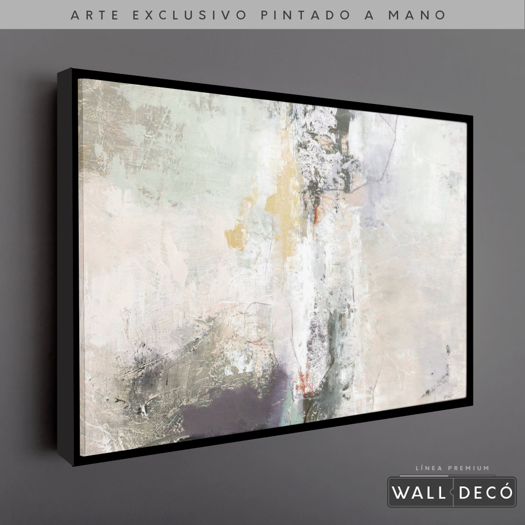 Arte Pintado a Mano Bruma Del Amanecer Horizontal