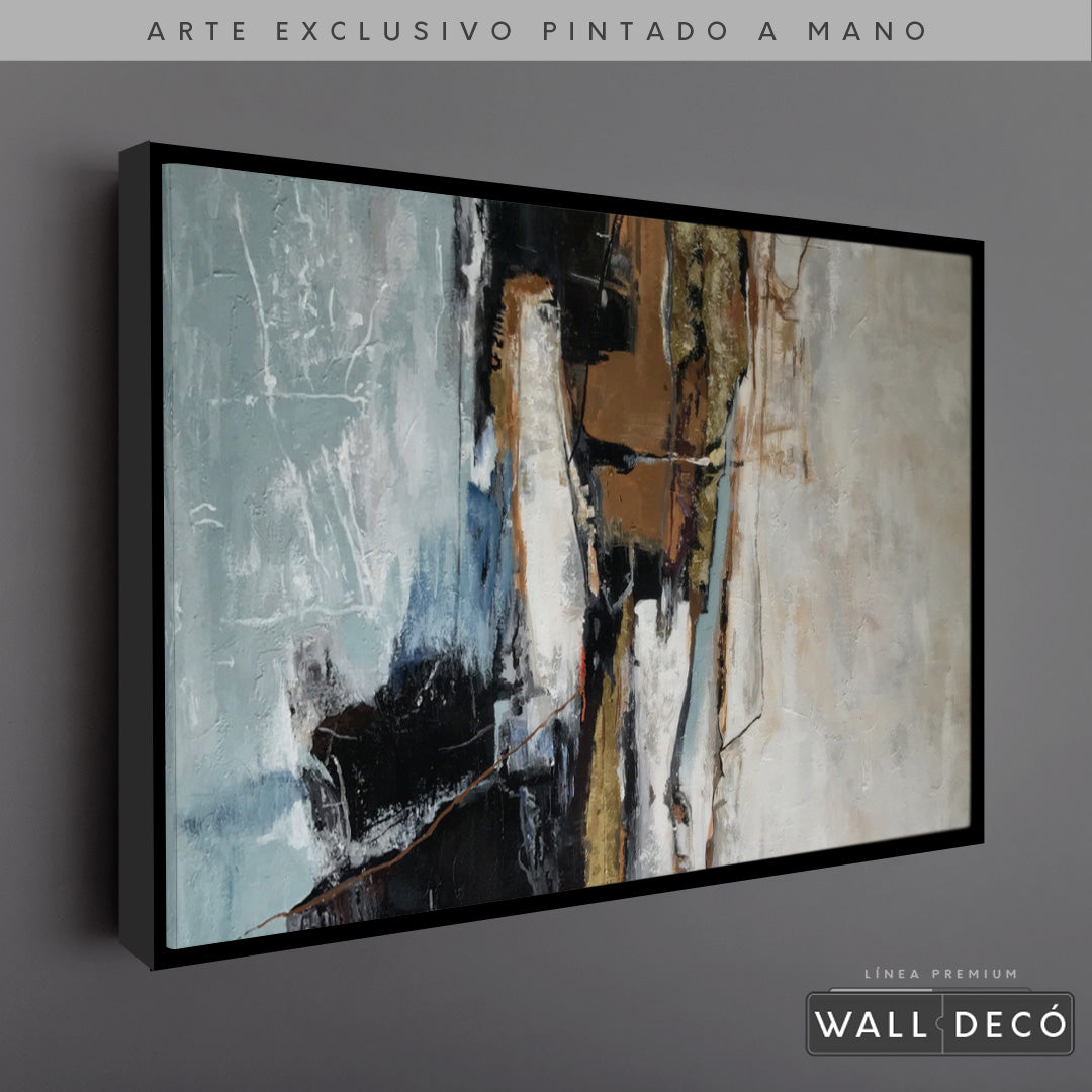 Arte Pintado a Mano Contrastes De Pensamiento Horizontal