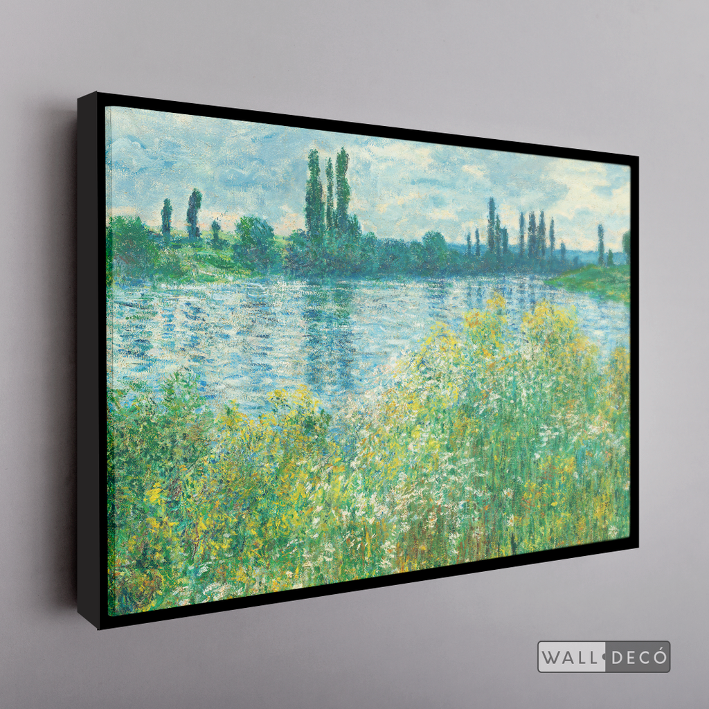 Cuadro Arte Los Bancos del Sena, Claude Monet