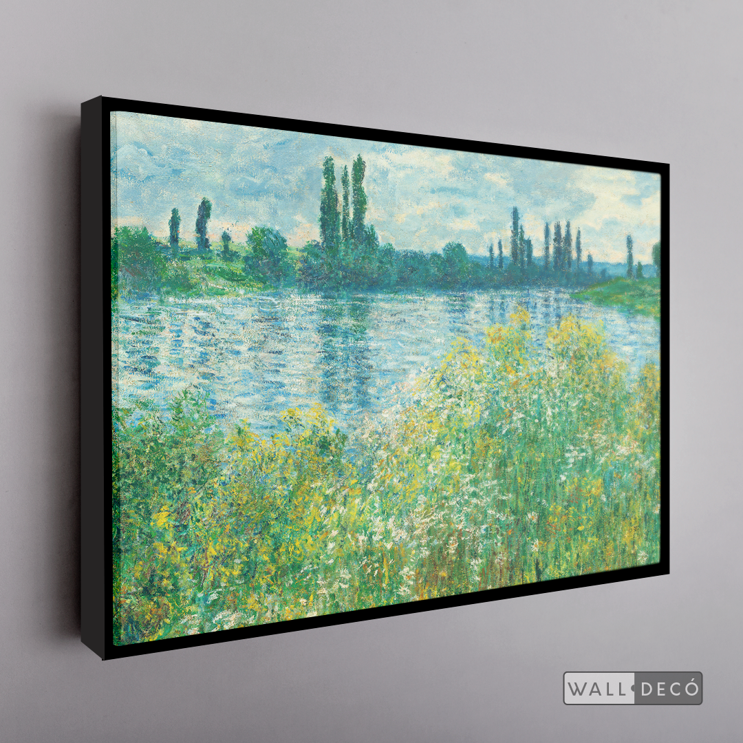 Cuadro Arte Los Bancos del Sena, Claude Monet
